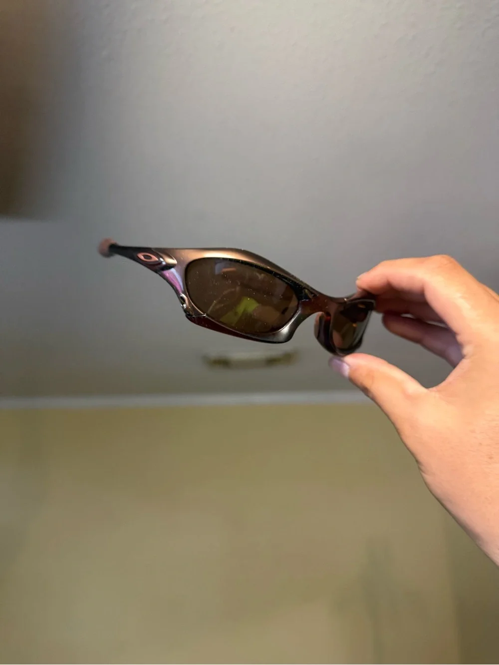 Women's Swim Sunglasses - Brown Frame, Amber oaks o sunglasses